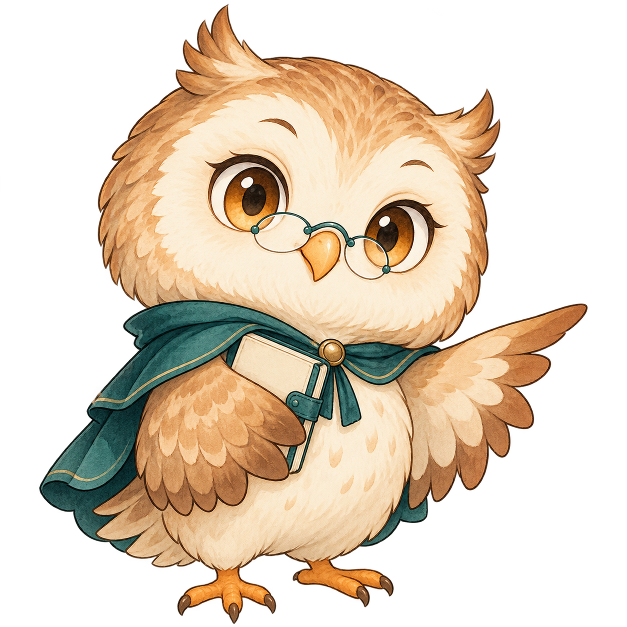 確認情報を案内するフクロウのしおり